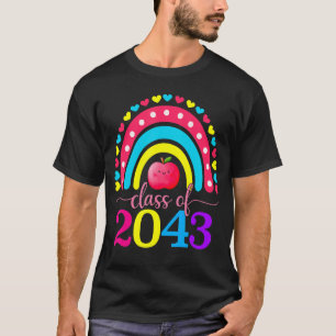 Camiseta Classe De 2043 Cresce Comigo Graduação Primeiro Di