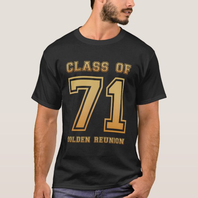 Camiseta Classe De 71 1971, 50ª Reunião De Ouro, Reunião Cl (Frente)
