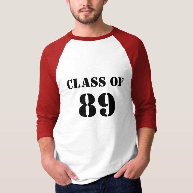 Camiseta Classe de 89 - homens (Frente)
