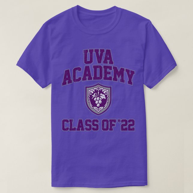 Camiseta Classe de Academia Uva de 22 Variantes (Frente do Design)