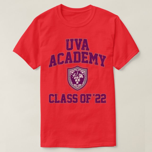 Camiseta Classe de Academia Uva de 22 Variantes (Frente do Design)