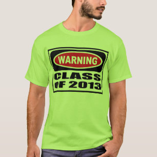 Camiseta CLASSE de advertência do t-shirt de 2013 homens