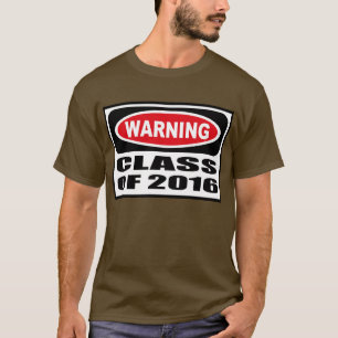 Camiseta CLASSE de advertência do t-shirt escuro de 2016