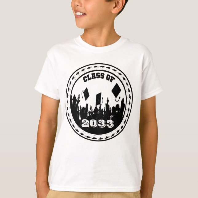 Camiseta Classe de ano de mudança 5 Formando (Frente)