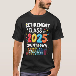 Camiseta Classe De Aposentação De 2025 Carga Contínua Do Pr