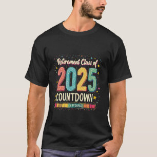 Camiseta Classe de aposentadoria de 2025 na graduação do pr