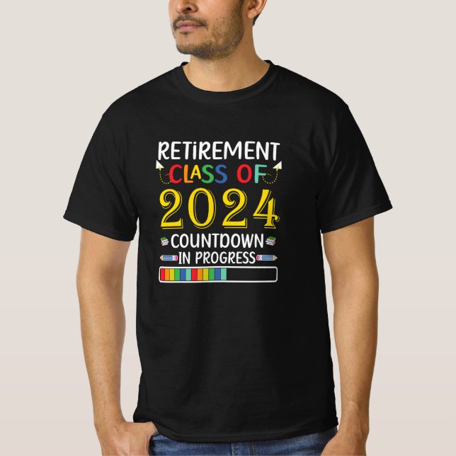 Camiseta Classe de aposentadoria de professor aposentado de (Frente)