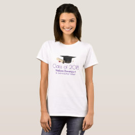 Camiseta Classe de boné de formatura e Diploma de 20XX