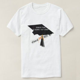 Camiseta Classe de boné e Diploma de Graduação 2025