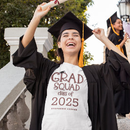 Camiseta Classe de Esquadrão de Formando de Graduação de No