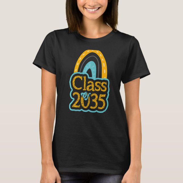 Camiseta CLASSE de Estudante Escolar de 2035 (Frente)