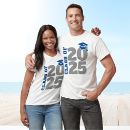 Camiseta Classe de Formando Azul e Cinza 2025