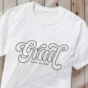 Camiseta Classe de Formando de 20XX Retrovoltagem Simples