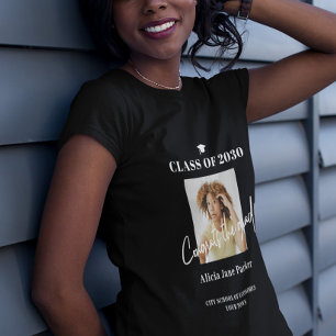 Camiseta Classe de formando de fotos 2025 felicita o script