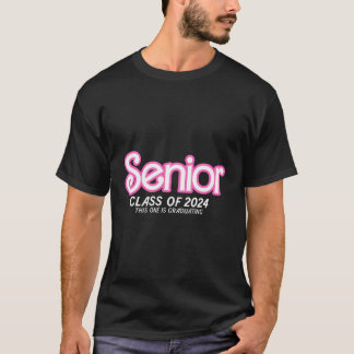 Camiseta Classe De Formando De Rapariga Clássica Retrorna C