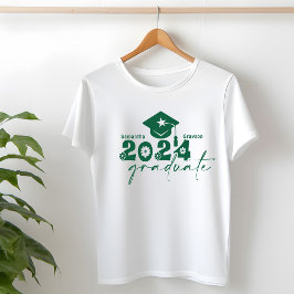 Camiseta Classe de Formando Personalizado de Verde Escuro 2