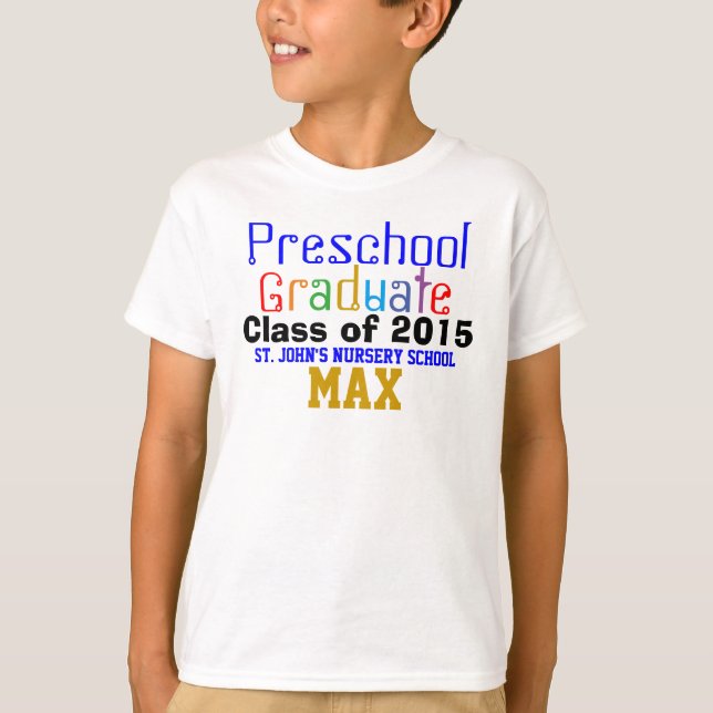 Camiseta Classe de Formando pré-escolar (Frente)