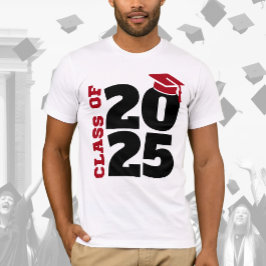 Camiseta Classe de Formando Vermelho e Negro 2025