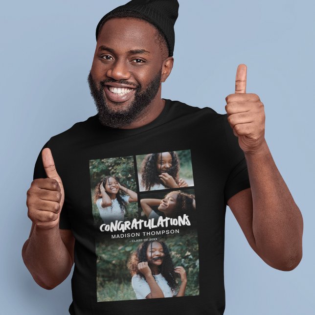 Camiseta Classe de Foto do Formando de Parabéns 2025 (Criador carregado)