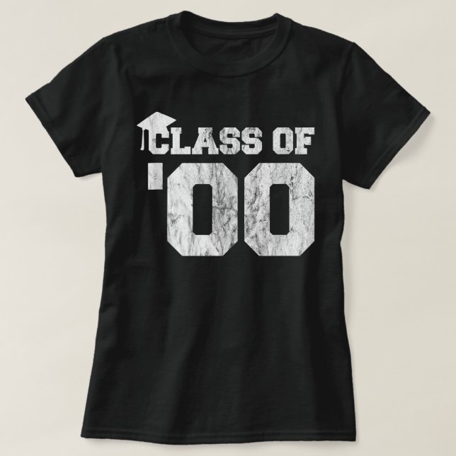 Camiseta Classe de Gif de Reunião de Mais velho Classe 2000 (Frente do Design)