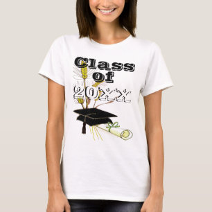 Camiseta Classe de graduação de Boné de formatura e Trigo