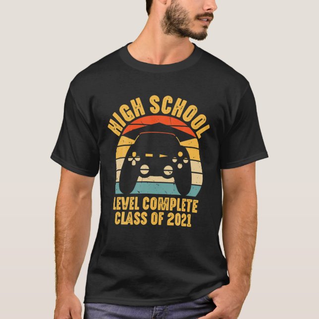 Camiseta Classe de Graduação de Jogador Completa no Nível d (Frente)