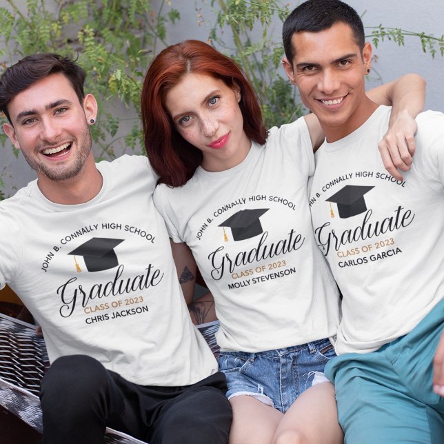 Camiseta Classe de Graduação de segundo grau do Nome Person (Criador carregado)