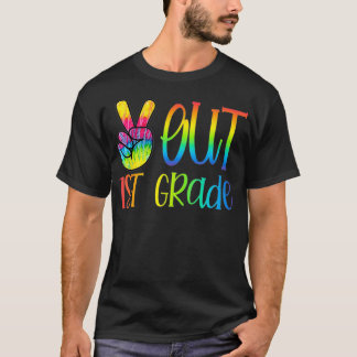 Camiseta Classe De Graduação De Ti Tie Dye Do Grau Peace Ou
