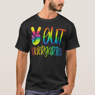 Camiseta Classe De Graduação De Tie Dye Do Jardim De Inf