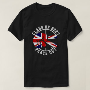 Camiseta Classe De Graduação Do Formando Peace Out UK 2025