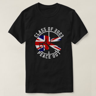 Camiseta Classe De Graduação Do Formando Peace Out UK 2025