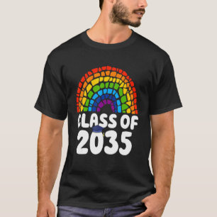 Camiseta Classe De Graduação Do Formando Rainbow Retro 2035