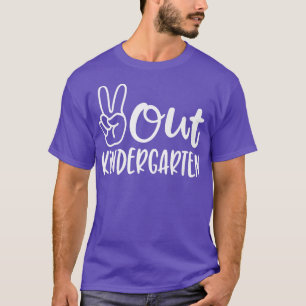 Camiseta Classe De Graduação Do Jardim De Infância Peace Ou