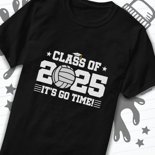 Camiseta Classe de Graduação do Jogador de Voleibol do Mais (Criador carregado)