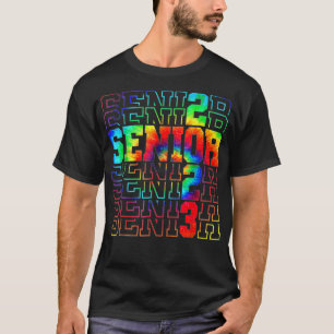 Camiseta Classe de Graduação do mais velho 2023 Tie Dye Mai