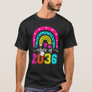 Camiseta Classe De Graduação Do Rainbow Pre K Kindergarten