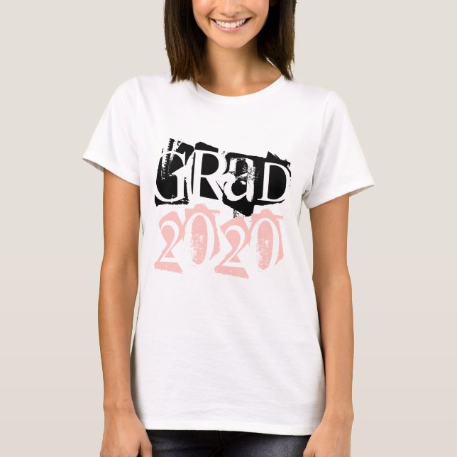 Camiseta Classe de graduação em tipografia de formando 2020 (Frente)