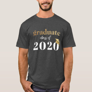 Camiseta Classe de Graduação Negra de Cinzas de 2020