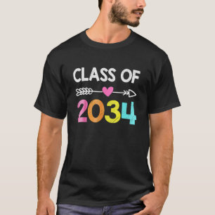 Camiseta Classe De Graduação Pré-Escolar Do Formando 2034