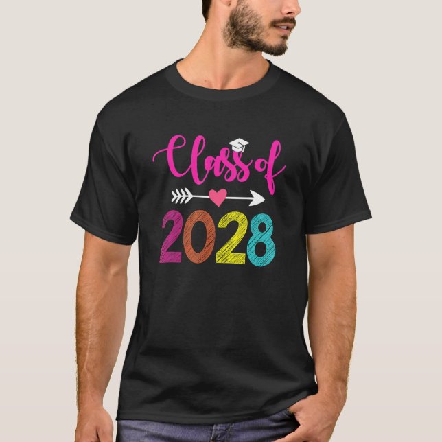 Camiseta Classe De Graduação Pré-Escolar Do Formando K 2028 (Frente)