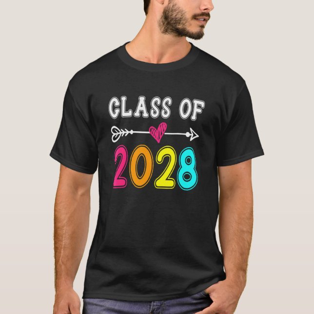 Camiseta Classe De Graduação Pré-Escolar Do Formando K 2028 (Frente)