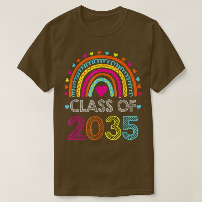 Camiseta Classe De Graduação Pré-Escolar Do Formando K 2035 (Frente do Design)