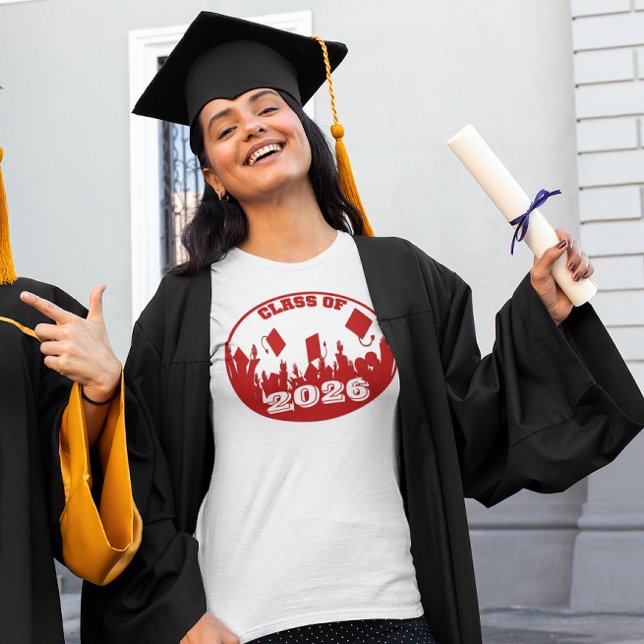 Camiseta Classe de Graduação RED de 2026 (Criador carregado)