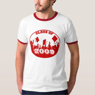 Camiseta Classe de Graduação Vermelha de T-shirt 2009 2010