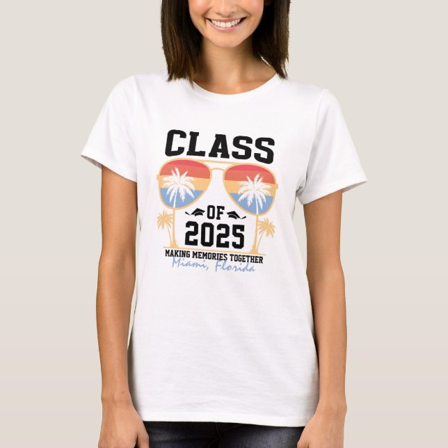 Camiseta Classe de Grupo de Trip de Graduação Personalizada (Frente)