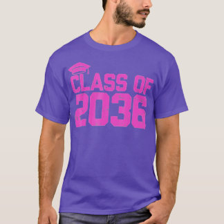 Camiseta Classe De Jardim De Infância De 2036 Cresce Comigo