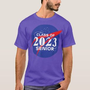 Camiseta Classe de Licenciado Espacial Retro-Ciências do Ma
