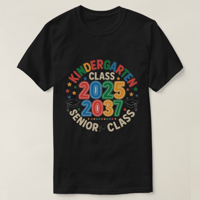 Camiseta Classe de Licenciatura do Mais velho 2025 2037 (Frente do Design)
