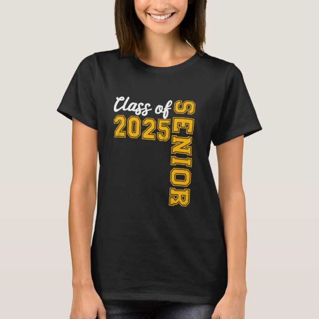 Camiseta Classe de Mais velho 2025 Graduação de trás T (Frente)