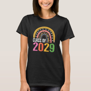 Camiseta Classe De Mais velho Arco-Íris 2029 2029 Cresce Co